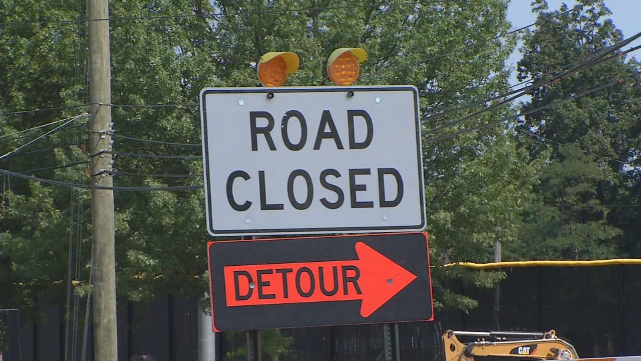 Road Closed Mt. Tabor Road